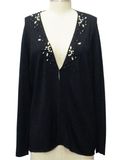 Women Long Sleeve V-Neck Cardigan Knitwear