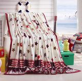 Polyester Printed Flannel Fleece Blanket, Flannel Fleece Bedding