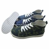 Children Canvas Injection Shoes High-Cut Casual Shoes for Kids (ZL1219-5)