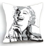 Decoration Square Marilyn Monroe Design Decor Fabric Cushion W/Filling