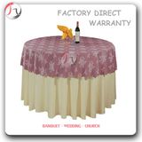 Pink and Yellow Customized Hotel Dining Table Covers (TC-18)