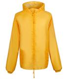 Unisex Yellow Waterproof Raincoat Short with Hooded