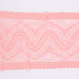 Coral Trimming Lace Elastic Ribbon Trim Fancy Lace