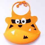 FDA Material Food Grade Silicone Baby Bibs with Wide Catcher