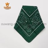 Fashion Design Cheap 100% Cotton Scarf Custom Design Square Bandana