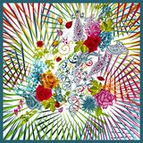 Digital Print Custom Fashion Silk Scarf (F13-0060)