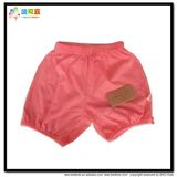 Elastic Band Baby Wear Plain Piank Baby Shorts