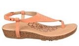 Dark Orange Leather or Suede Upper Casual Sandals