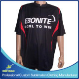Custom Customized Sublimation Club Team Bowling T-Shirt for Bowling Game