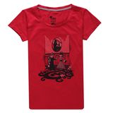 2014 New Product Ladies Cotton Print Custom Logo T Shirts