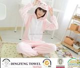 Ladies & Kid Coral Fleece Cartoon Hooded Bath Robe Df-8859