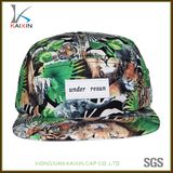 Wholesale Dye Sublimation Printing Woven Label 5 Panel Hat