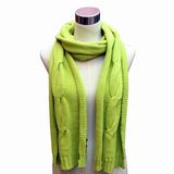 Lady Fashion Acrylic Knitted Long Scarf (YKY4323)