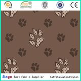 Hot Sale 500d PU Coated 160cm Dog Foot Printed Fabric with Waterproof