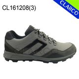 Leather Men Outdoor Hiking safety Shoes with Rubber Outsole