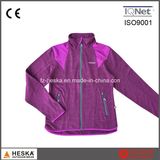 Women Cheap Knitted Melange Stitching Fleece Jacket