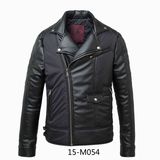 Men's Winter PU Leather Jacket (15-M054)