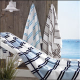 100% Cotton Velour Stripe Bath Towel Beach Towel