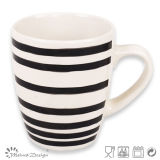Black Stripe Ceramic Handpainting Mug