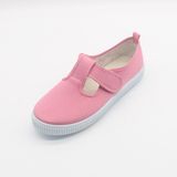 2017 Wholesale Classical Comfort Canvas Kids Shoes with Magic Tape