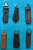 Black and Brown Customized Leather Zipper Slider