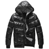 Mens Fashion Hoody Polyester Winter Coat Jacket