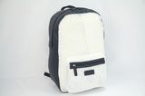 Fashion White Backpack with PU Trim for Travelling Outside (BS-128)