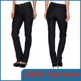 Lady Fashion Black Straight Legging Jean (JC1090)