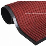 Indoor Outdoor Red Ribbed Entrance Mat Carpet