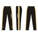 Black Warm up Basketball Pants with Health Fabric 280gms