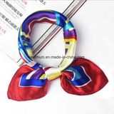 Flight Attendants Business Printing Square Imitate Silk Scarf