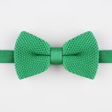 Green Knit Bow Tie