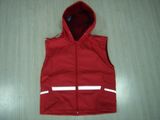 Safety Reflective Red Rain Vest Jacket Fashionable Rain Coats