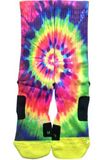 Rainbow Circle Custom Logo Color Anti-Slip Unisex Elite Sock