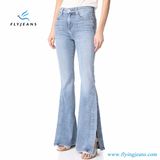 Fashion Straight Leg Relaxed Ripped High Waist Women Denim Jeans with Light Blue by Fly Jeans