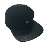 Leisure Black Leisure 3D Embroidery Snapback Cap