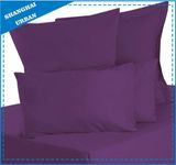 Solid Color Purple Cotton Bedsheet