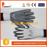 Ddsafety 2017 Grey Grip Nitrile Coated Work Glove