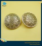 Custom Logo Hollow Metal Gold Shank Sewing Fashion Buttons