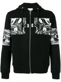 Men's Long Sleeves Printed Zip Hoodie