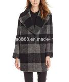 Women's Plaid Cocoon Wool Coat