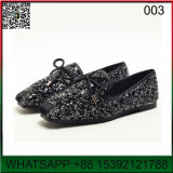 New Design Flat Crystal Sequins Loafers Lady Shoes