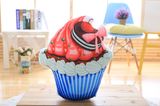 Customize Pillow Shaped Cake Plush Pillow Creative Toy Heat Transfer 3D Pillow with Your Own Logo