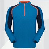 Unisex Long Sleeve Gym Sport Training Quick Dry Zipper Tshirt