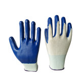 13G Blue Nitrile Polyester Gloves for Machinery Maintenance