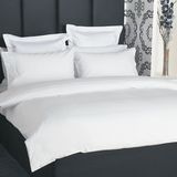 Plain White Cotton Economic Hotel Linen Bed Sheet