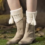 Cheap Fashion Woolen Felt Hand Knitted Leg Warmers Factory Wholesale Sales (accept custom)