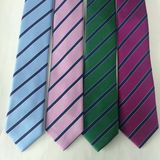 Men's High Quality Wide Stripe Design Woven Silk Neckties Group