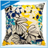 Home Decoration Colorful Flowers Printed Throw Pillow