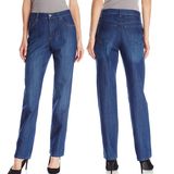 Women's Classic-Fit Bootcut Wash Straight Leg Denim Jeans